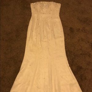 Long strapless dress